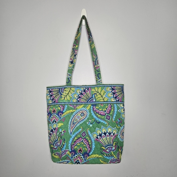 Vera Bradley Tote in Emerald Paisley Retired‎ 2014 Pattern